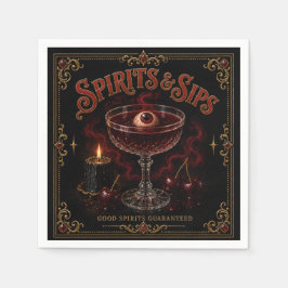 Spirits & Sips Halloween Cocktailparty Servet