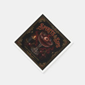 Spirits & Sips Halloween Cocktailparty Servet (Hoek)