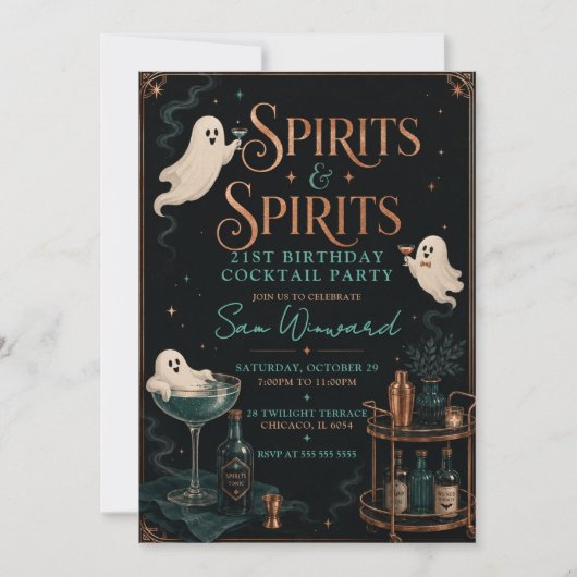 Spirits & Spirits 21e verlichtingspartij Kaart (Voorkant)