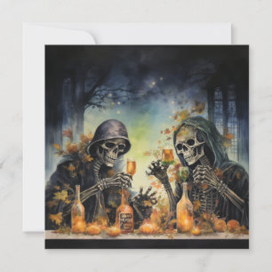 👻 Spirits & Spirits Soiree! 🥂👻 Halloween Kaart