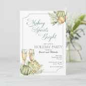Spirits uitnodigen voor Bright Holiday Party Kaart (Staand voorkant)