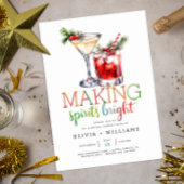 Spirits uitnodigen voor Bright Holiday Party Kaart