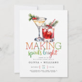 Spirits uitnodigen voor Bright Holiday Party Kaart (Voorkant)