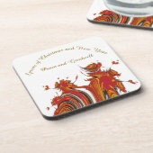 SPIRITS VAN CHRISTMAS EN NIEUW JAAR BIER ONDERZETTER (Linkerzijde)