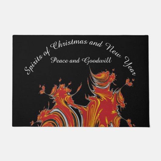 SPIRITS VAN CHRISTMAS EN NIEUW JAAR DEURMAT (Voorkant)