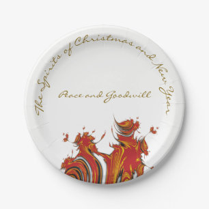 SPIRITS VAN CHRISTMAS EN NIEUW JAAR PAPIEREN BORDJE