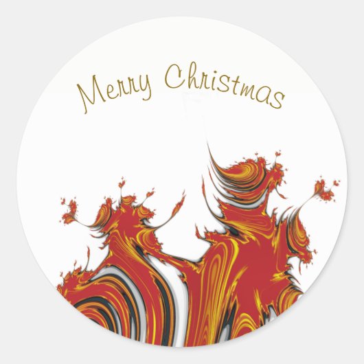 SPIRITS VAN CHRISTMAS RONDE STICKER (Voorkant)