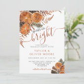 Spirits zijn heldere citrus dennen vakantie partij kaart (Staand voorkant)