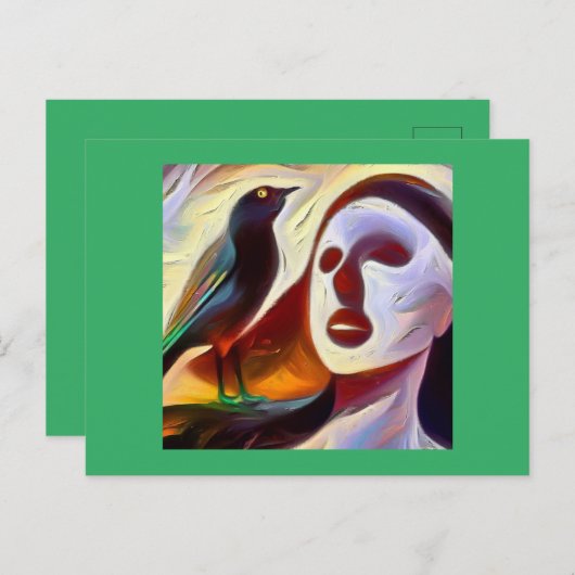 Spiritsdier Spotvogel 3 Briefkaart (Voorkant / Achterkant)