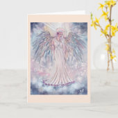 Spiritual angel of light greeting cards by Renee L Kaart (Gele Bloem)