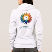 Spiritual Balm | Life Is Balance Zip Hoodie (Achterkant)