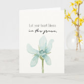 Spiritual Card In His Grace Floral Card Kaart (Gele Bloem)