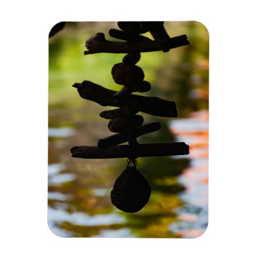 Spiritual Driftwood Bali Magnet Magneet (Verticaal)