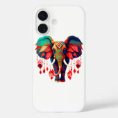 Spiritual Elephant with Red Feathers Case-Mate iPhone Case (Achterkant)