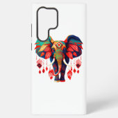Spiritual Elephant with Red Feathers Samsung Galaxy Hoesje (Achterkant)
