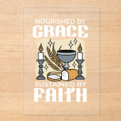 Spiritual Faith and Grace – Uplifting Christian Acryl Uitnodigingen (Voorkant)