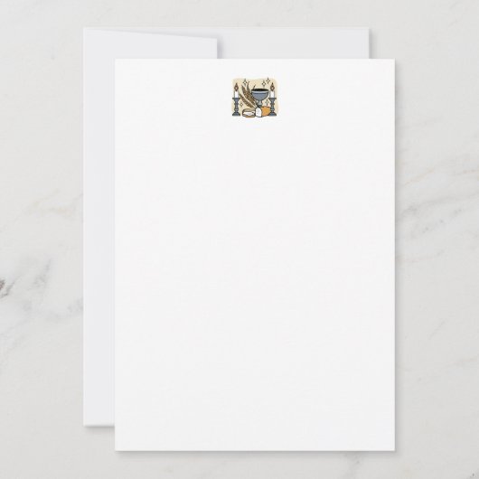 Spiritual Faith and Grace – Uplifting Christian Bedankkaart (Achterkant)