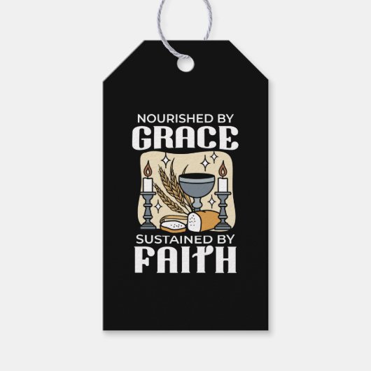 Spiritual Faith and Grace – Uplifting Christian Cadeaulabel (Voorkant)