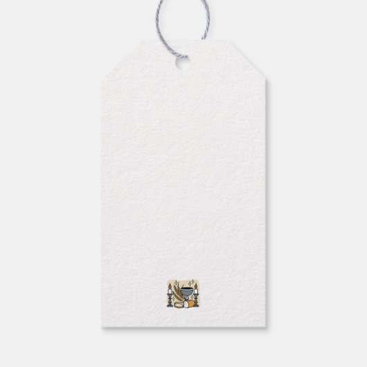 Spiritual Faith and Grace – Uplifting Christian Cadeaulabel (Achterkant)