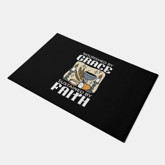 Spiritual Faith and Grace – Uplifting Christian Deurmat (Schuin)