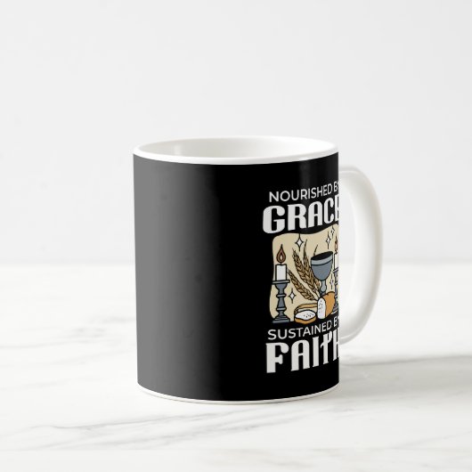 Spiritual Faith and Grace – Uplifting Christian Koffiemok (Voorkant rechts)