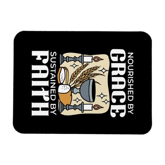 Spiritual Faith and Grace – Uplifting Christian Magneet (Horizontaal)