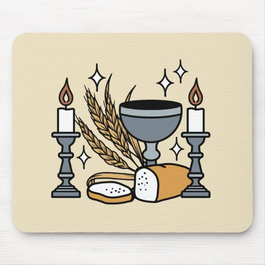 Spiritual Faith and Grace – Uplifting Christian Muismat (Voorkant)