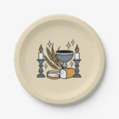 Spiritual Faith and Grace – Uplifting Christian Papieren Bordje (Voorkant)