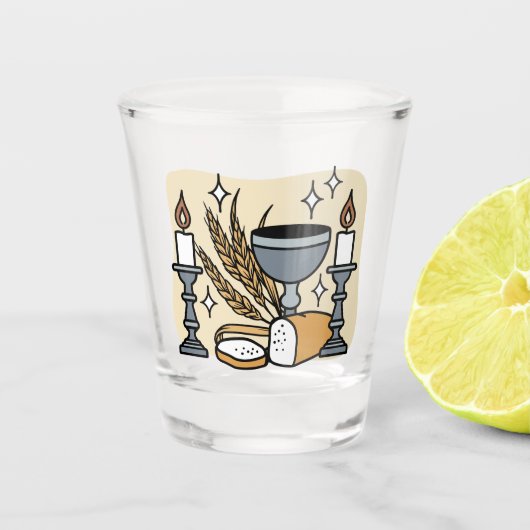 Spiritual Faith and Grace – Uplifting Christian Shot Glas (Voorkant)