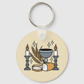 Spiritual Faith and Grace – Uplifting Christian Sleutelhanger (Achterkant)