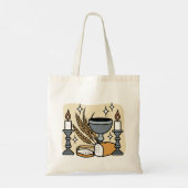Spiritual Faith and Grace – Uplifting Christian Tote Bag (Achterkant)
