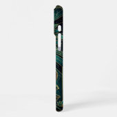 Spiritual Gold Teal iPhone 16 Pro Max Case Hoesje (Linkerkant)