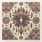 Spiritual Guidance  Glazen Onderzetter (Voorkant)