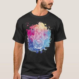 Spiritual Hamsa Mystic Eye Third Eye Hamsa Hand Bu T-shirt