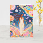 spiritual happy birthday kaart (Gele Bloem)