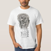 Spiritual Lion Mandala Graphic T-Shirt (Voorkant)