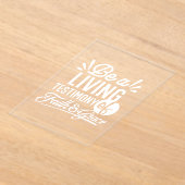 Spiritual Living Testimony Faith and Grace Quote Acryl Uitnodigingen (Laagn)