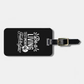 Spiritual Living Testimony Faith and Grace Quote Bagagelabel (Voorkant horizontaal)