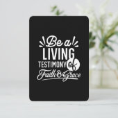 Spiritual Living Testimony Faith and Grace Quote Bedankkaart (Staand voorkant)