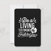 Spiritual Living Testimony Faith and Grace Quote Bedankkaart (Voorkant)