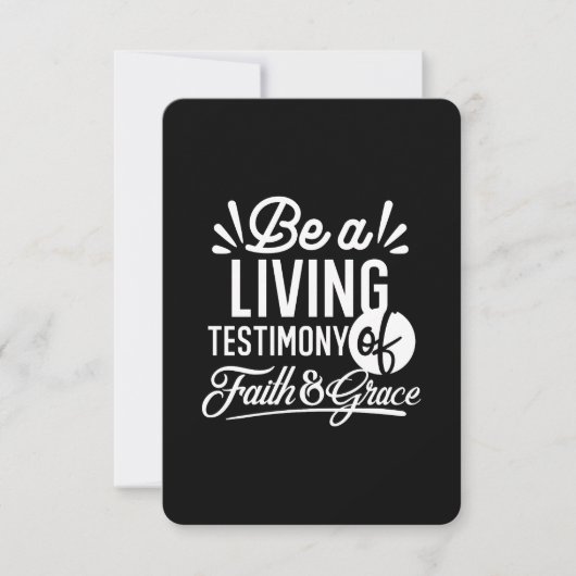Spiritual Living Testimony Faith and Grace Quote Bedankkaart (Voorkant)
