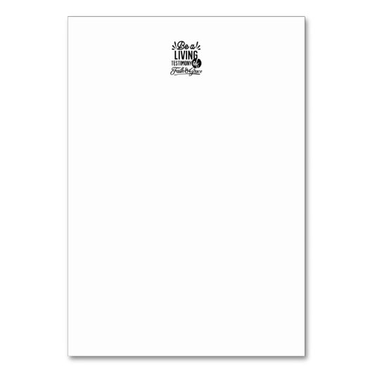 Spiritual Living Testimony Faith and Grace Quote Kaart (Achterkant)