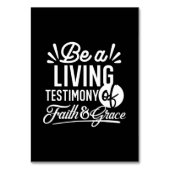 Spiritual Living Testimony Faith and Grace Quote Kaart (Voorkant)