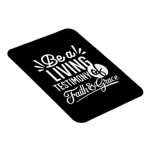 Spiritual Living Testimony Faith and Grace Quote Magneet (Rechterzijde)
