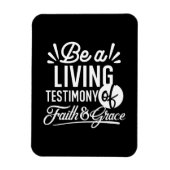 Spiritual Living Testimony Faith and Grace Quote Magneet (Verticaal)