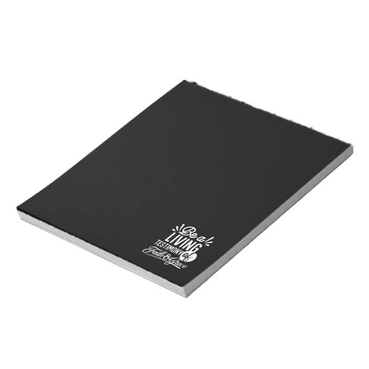 Spiritual Living Testimony Faith and Grace Quote Notitieblok (Linkerzijde)