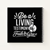 Spiritual Living Testimony Faith and Grace Quote Notitieboek (Achterkant)