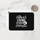 Spiritual Living Testimony Faith and Grace Quote Notitiekaartje (Voorkant / Achterkant in situ)