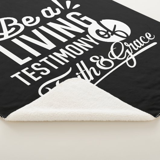 Spiritual Living Testimony Faith and Grace Quote Sherpa Deken (3/4)