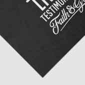 Spiritual Living Testimony Faith and Grace Quote Tissuepapier (Detail)